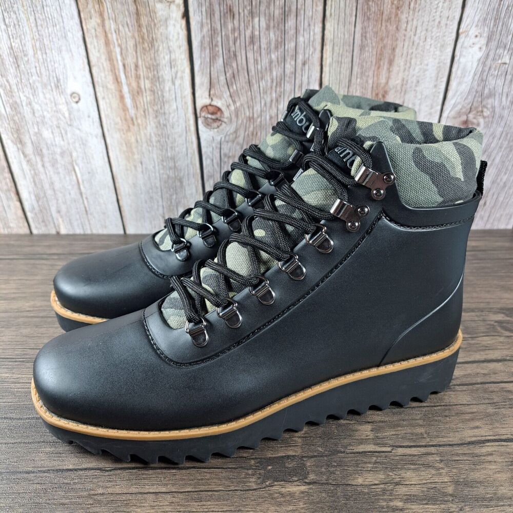 JBU by Jambu Rainey Waterproof Hiking Boots Women's Sz 7 M Black Camo (NWT) - Picture 1 of 8